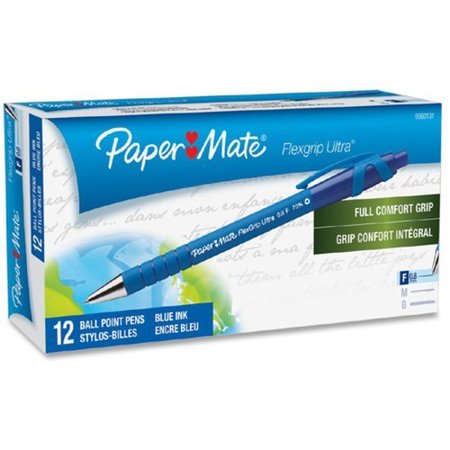 Paper Mate Ballpoint Pen, Retractable, Fine Point, Blue/BE PK PAP9560131